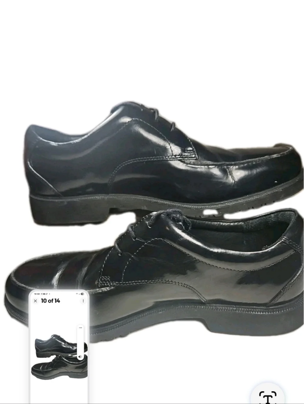 Rockport Leather Shoe Waterproof Men Sz9W APA123141 Blk CottageY2k Boho Party[6D